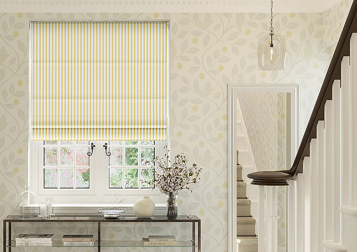 Lace Stripes, Saffron - Roman Blind - Image 3